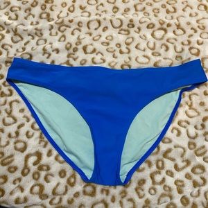 Blue bathing suit bottoms